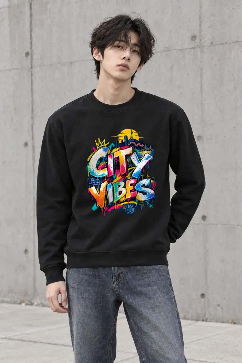 "City Vibes Seoul Edition" Heavy Blend Unisex Crewneck Sweatshirt