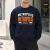 "Metropolis Streetwear Emblem" Heavy Blend Unisex Crewneck Sweatshirt | Gildan 18000