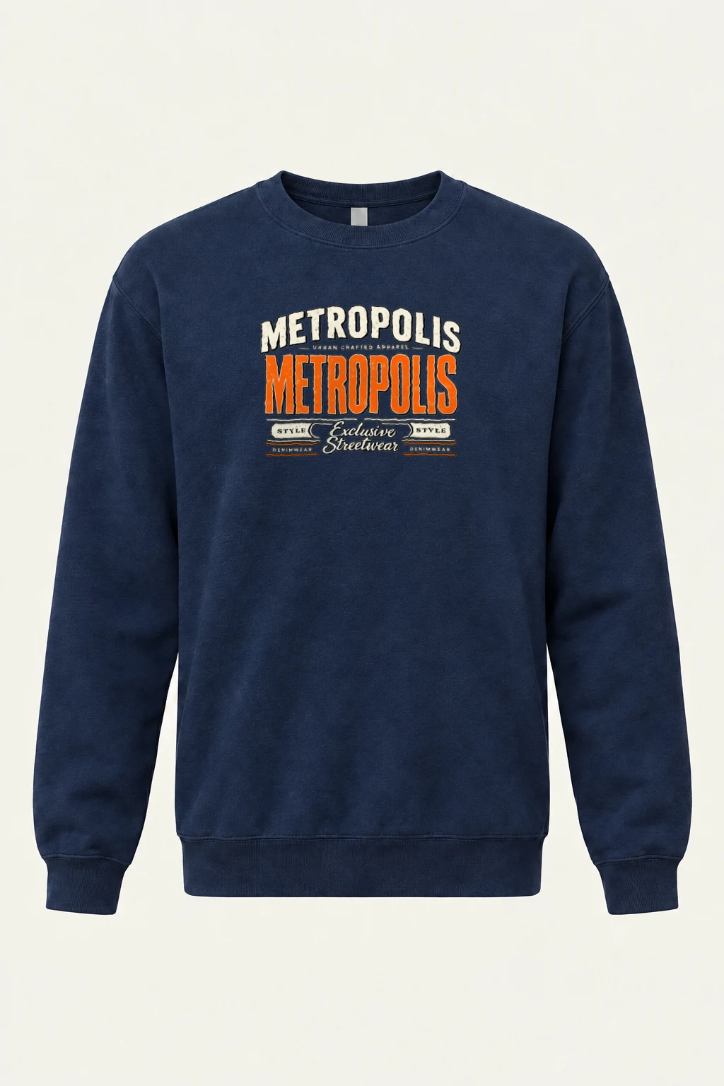 "Metropolis Streetwear Emblem" Heavy Blend Unisex Crewneck Sweatshirt | Gildan 18000