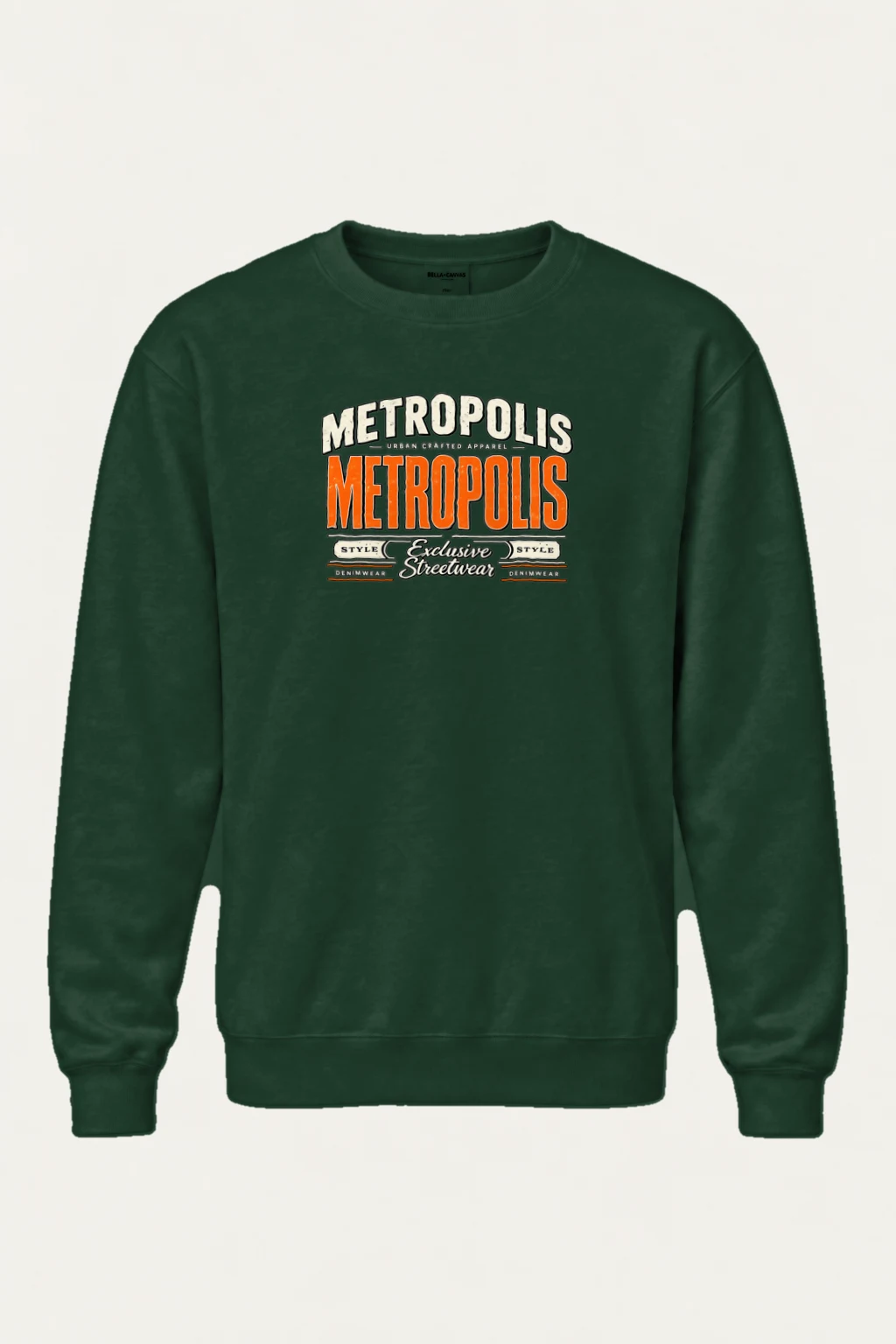 "Metropolis Streetwear Emblem" Heavy Blend Unisex Crewneck Sweatshirt | Gildan 18000