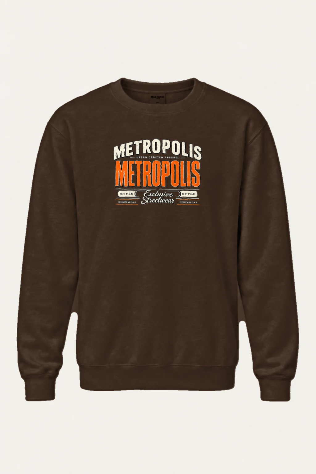 "Metropolis Streetwear Emblem" Heavy Blend Unisex Crewneck Sweatshirt | Gildan 18000