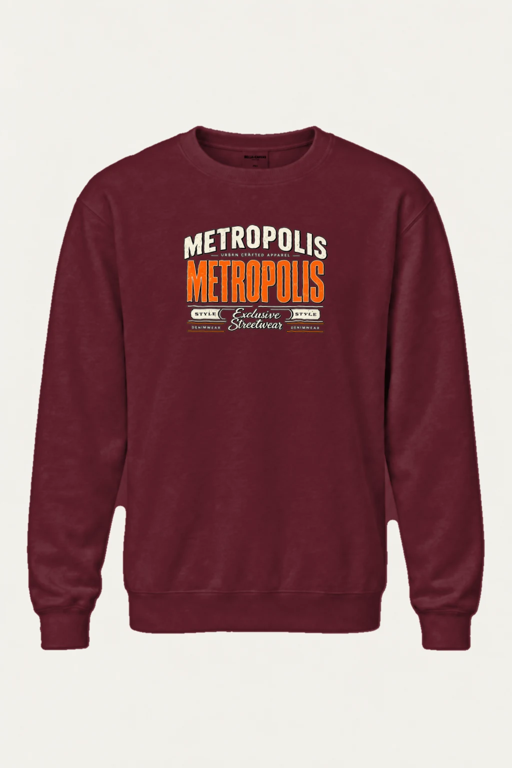 "Metropolis Streetwear Emblem" Heavy Blend Unisex Crewneck Sweatshirt | Gildan 18000