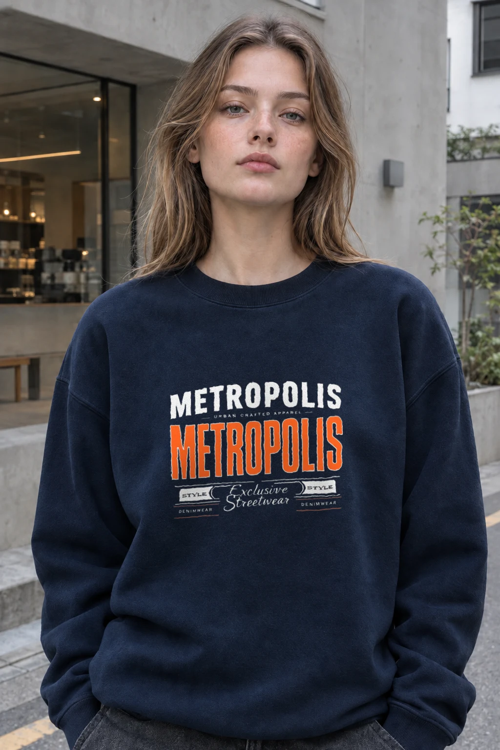 "Metropolis Urban Crafted" Heavy Blend Unisex Crewneck Sweatshirt | Gildan 18000