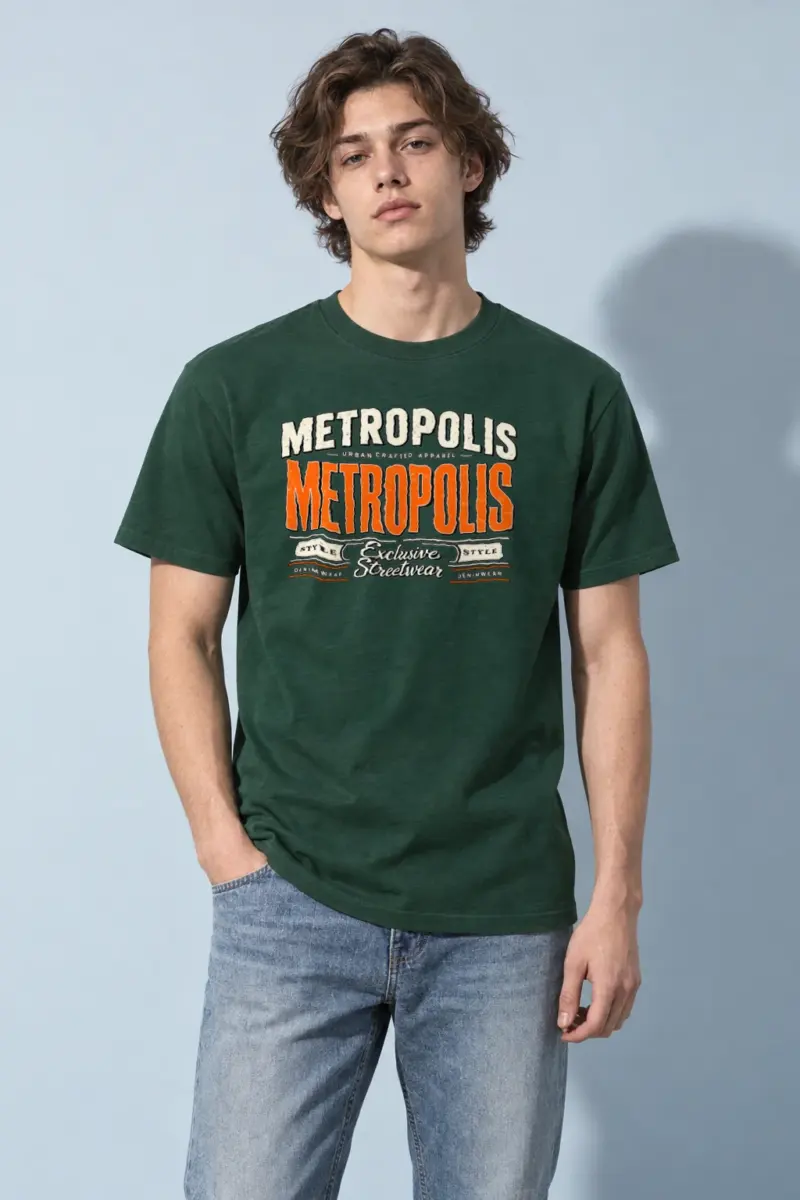 "Metropolis Urban Crafted" Heavyweight Unisex Crewneck T-shirt