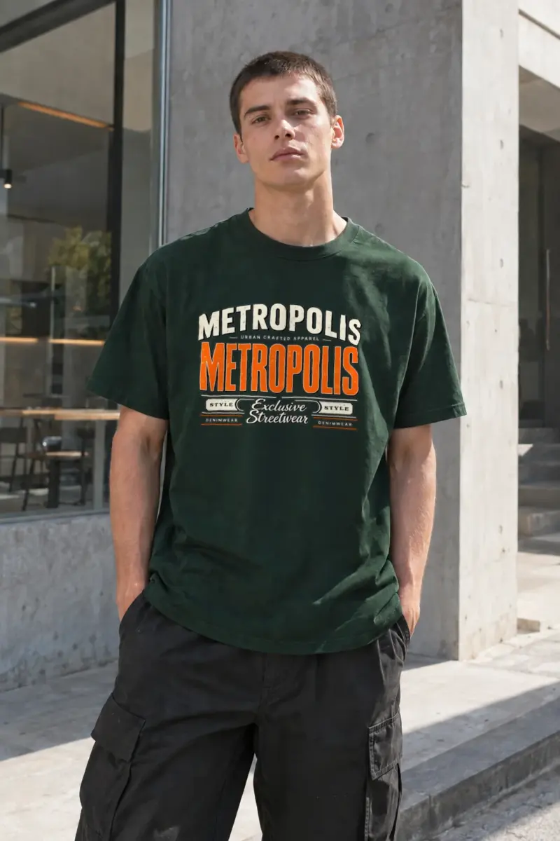 "Metropolis Urban Crafted" Heavyweight Unisex Crewneck T-shirt | Gildan 5000
