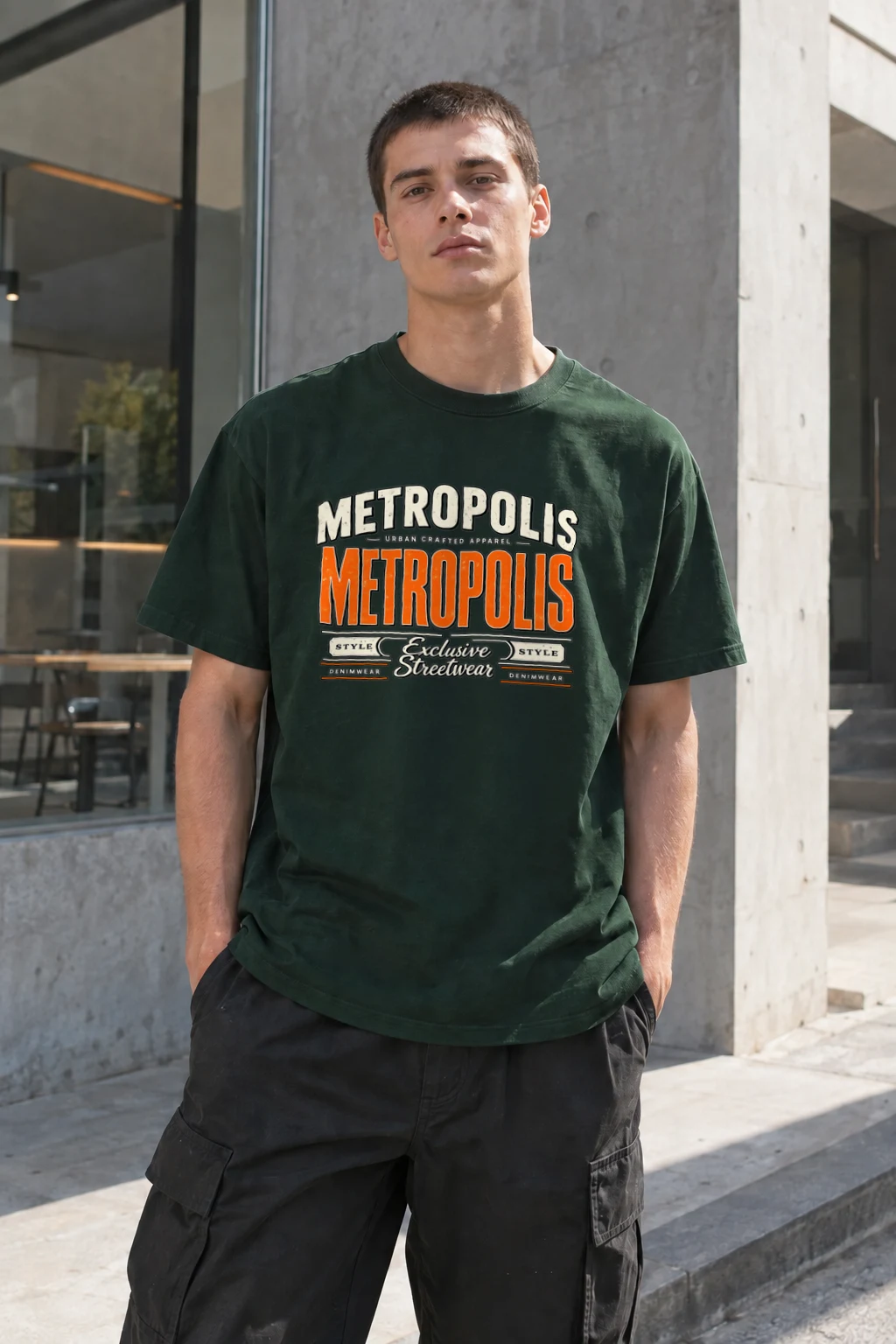 "Metropolis Urban Crafted" Heavyweight Unisex Crewneck T-shirt | Gildan 5000