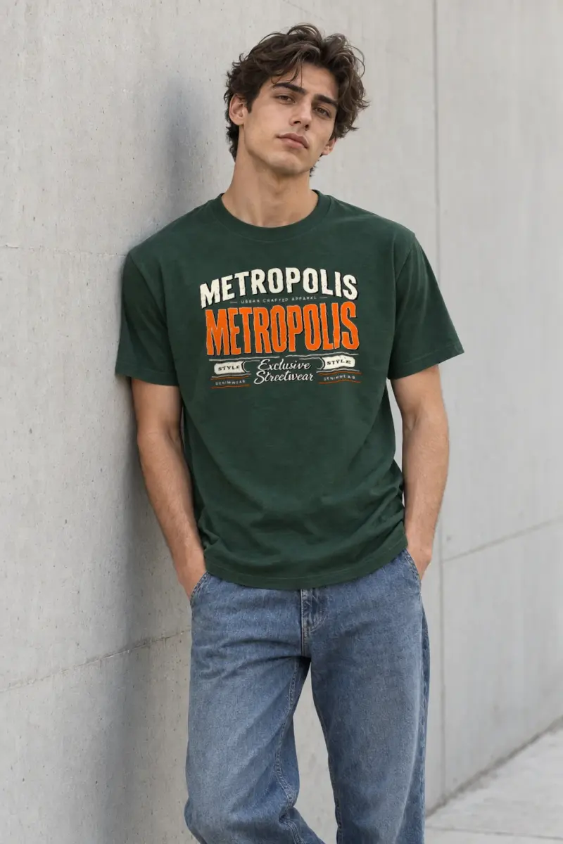 "Metropolis Urban Crafted" Heavyweight Unisex Crewneck T-shirt | Gildan 5000