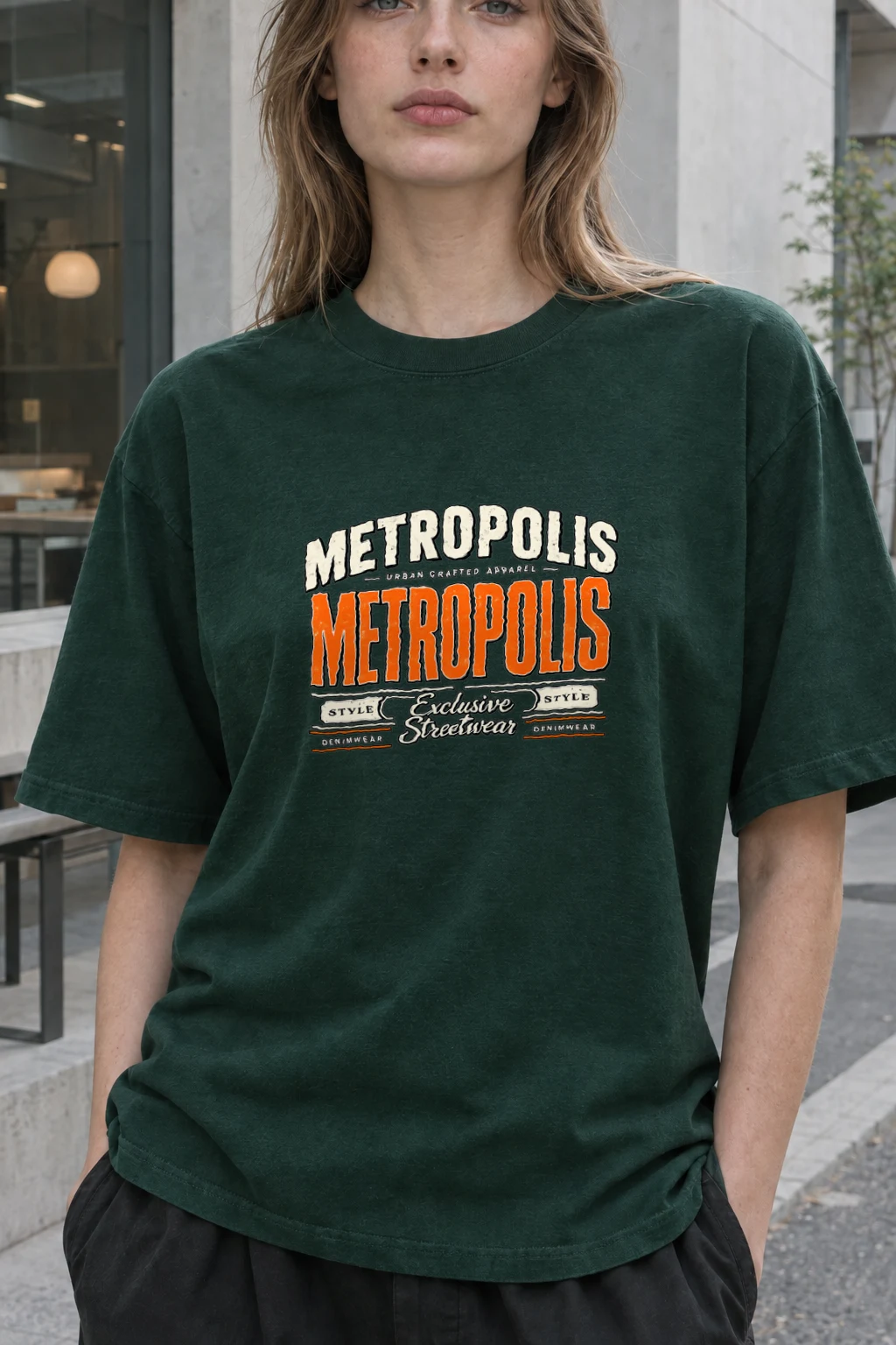 "Metropolis Urban Crafted" Heavyweight Unisex Crewneck T-shirt | Gildan 5000