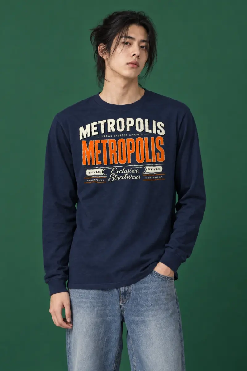 "Metropolis Urban Crafted" Unisex Longsleeve T-shirt | Gildan 2400