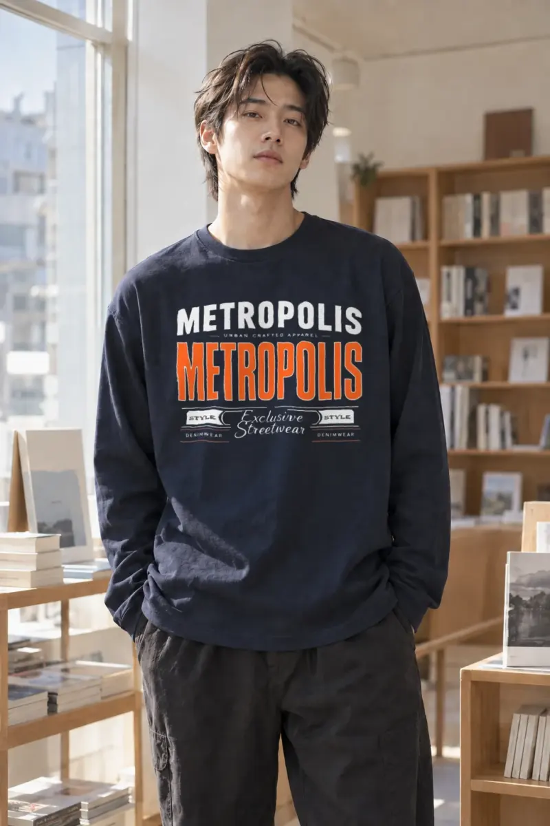 “Metropolis Urban Crafted” Unisex Longsleeve T-shirt | Gildan 2400