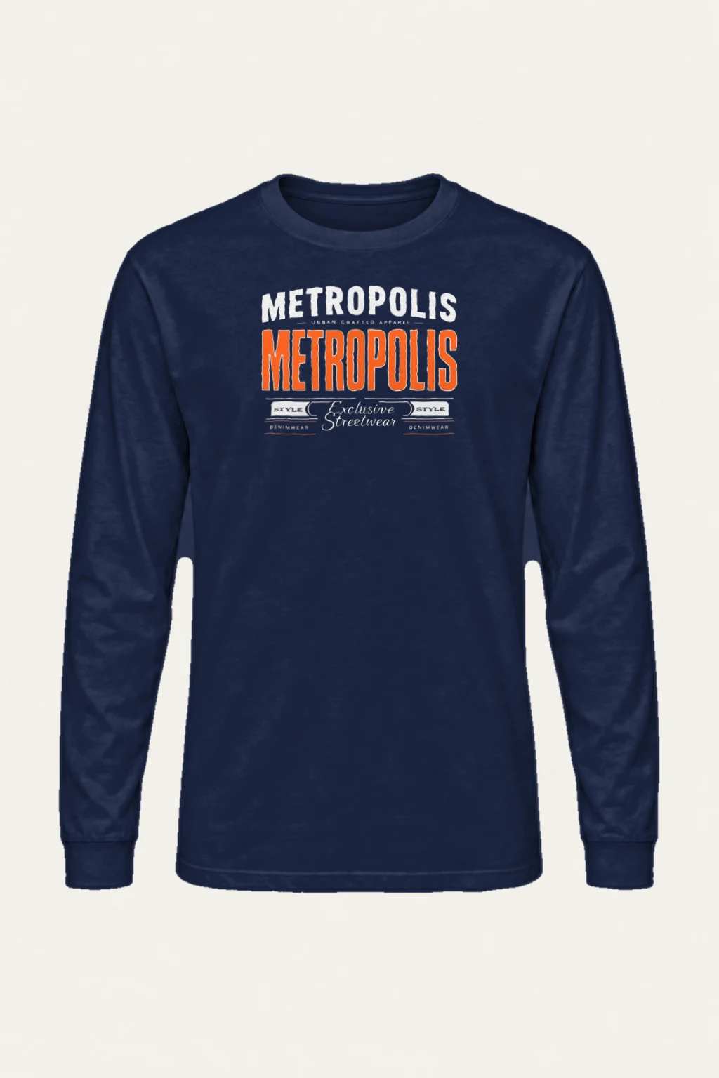 "Metropolis Urban Crafted" Unisex Longsleeve T-shirt | Gildan 2400