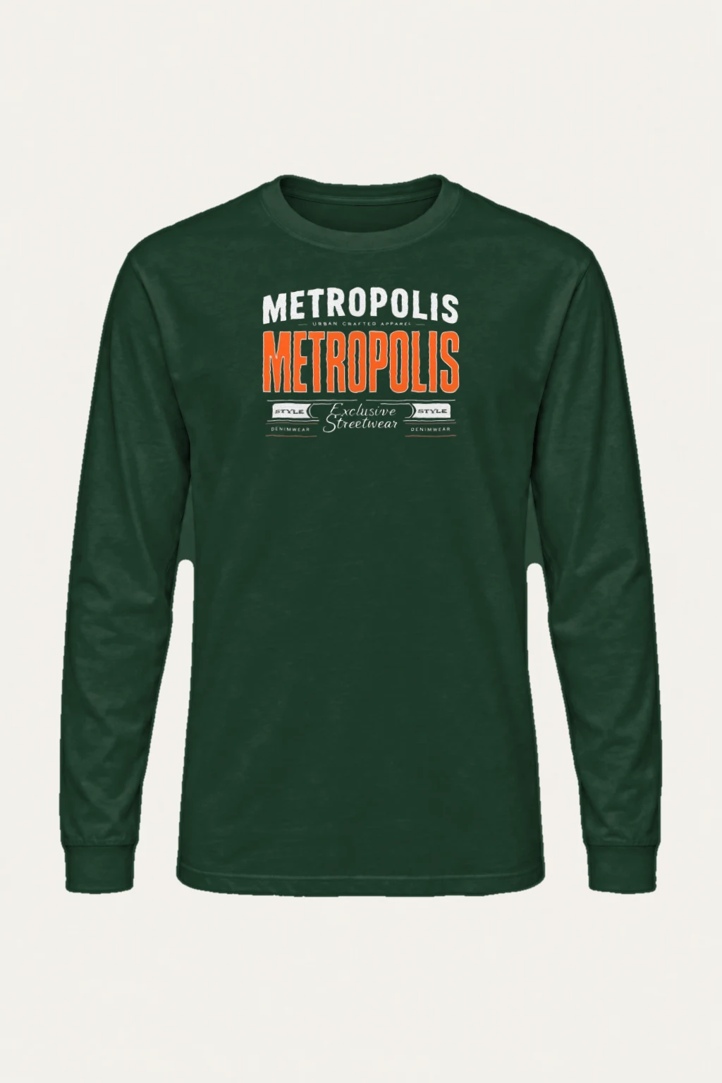 "Metropolis Urban Crafted" Unisex Longsleeve T-shirt | Gildan 2400