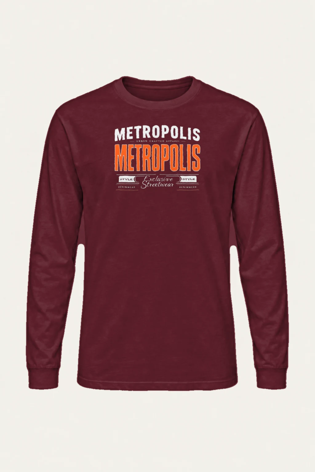 "Metropolis Urban Crafted" Unisex Longsleeve T-shirt | Gildan 2400
