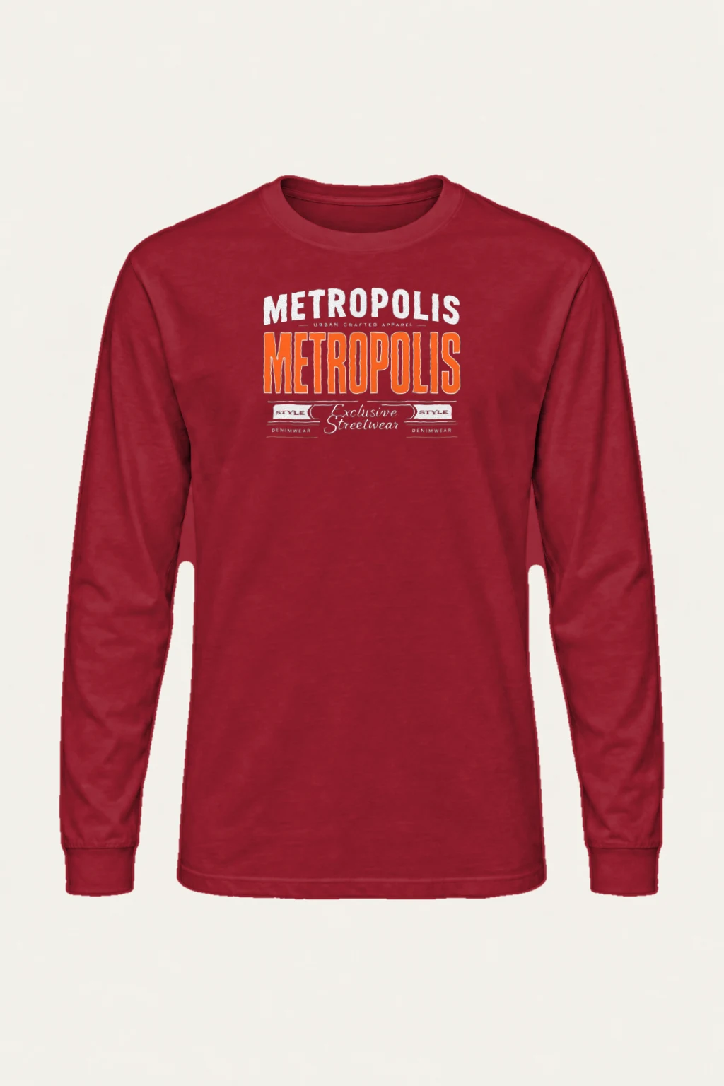 "Metropolis Urban Crafted" Unisex Longsleeve T-shirt | Gildan 2400