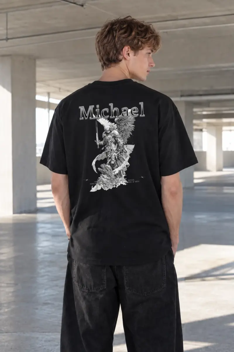 “Michael Enigma” Heavyweight Unisex Crewneck T-shirt | Gildan 5000