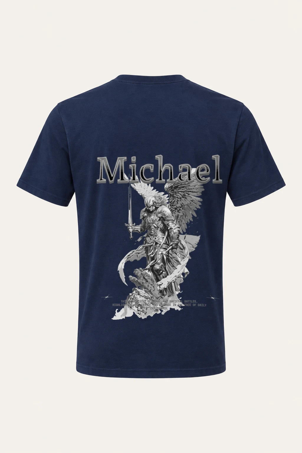 "Michael Enigma" Heavyweight Unisex Crewneck T-shirt | Gildan 5000