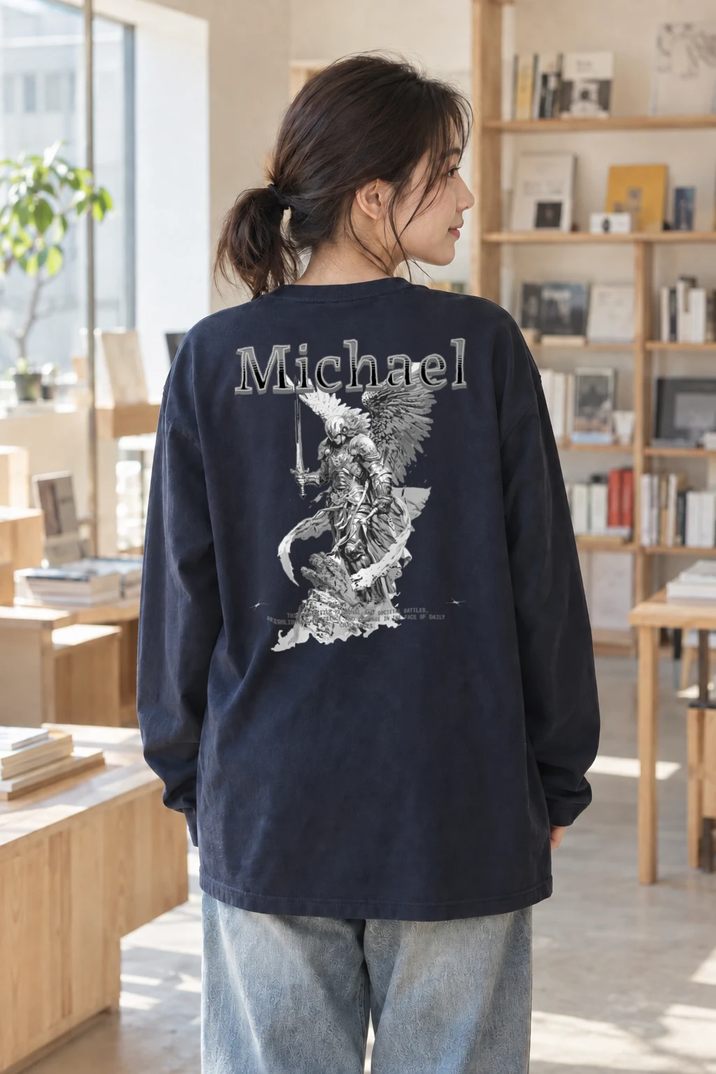 "Michael Enigma" Unisex Longsleeve T-shirt | Gildan 2400
