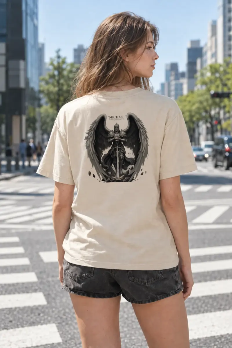 "Michael's Vigil" Heavyweight Unisex Crewneck T-shirt | Gildan 5000