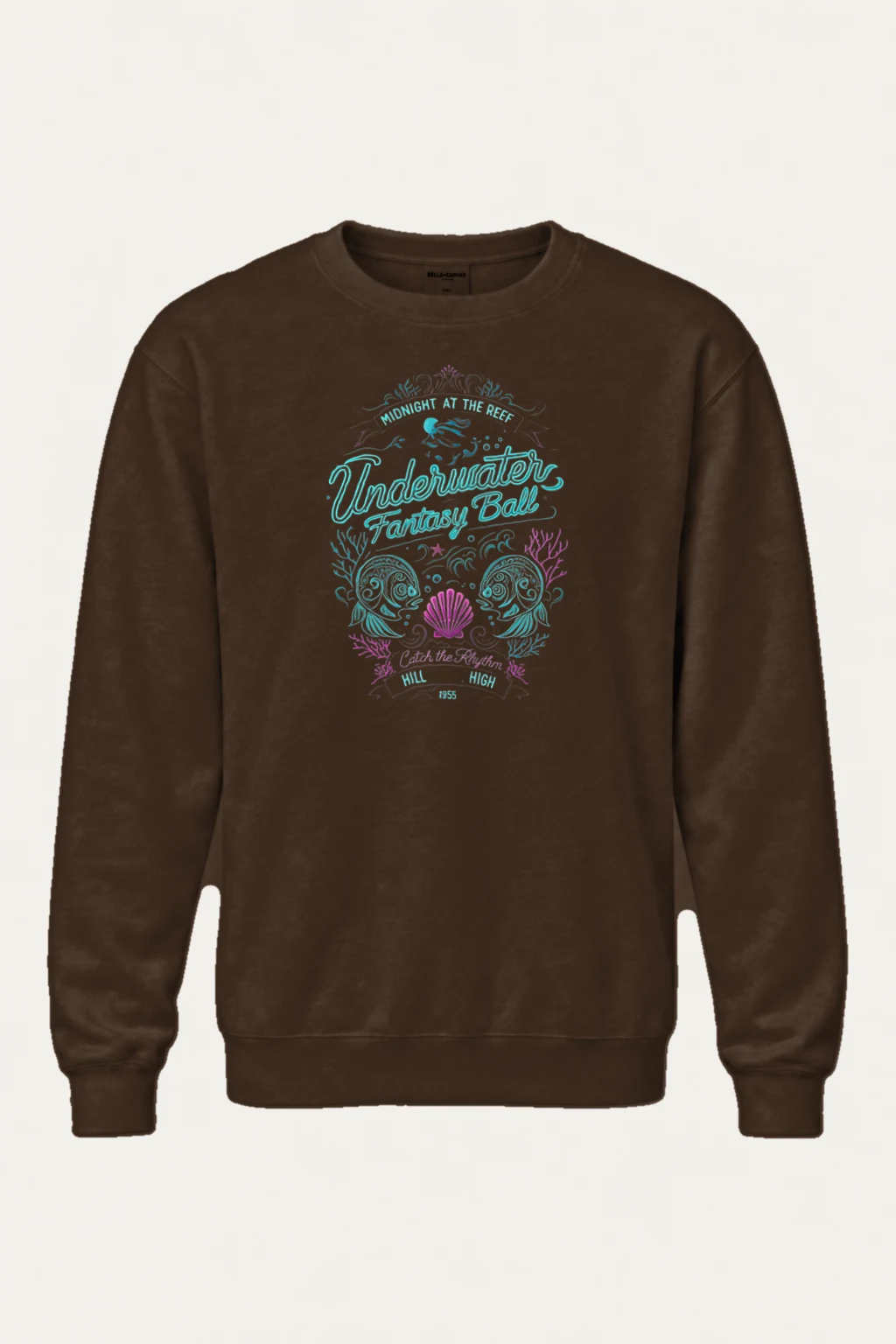 "Midnight At The Reef" Heavy Blend Unisex Crewneck Sweatshirt | Gildan 18000