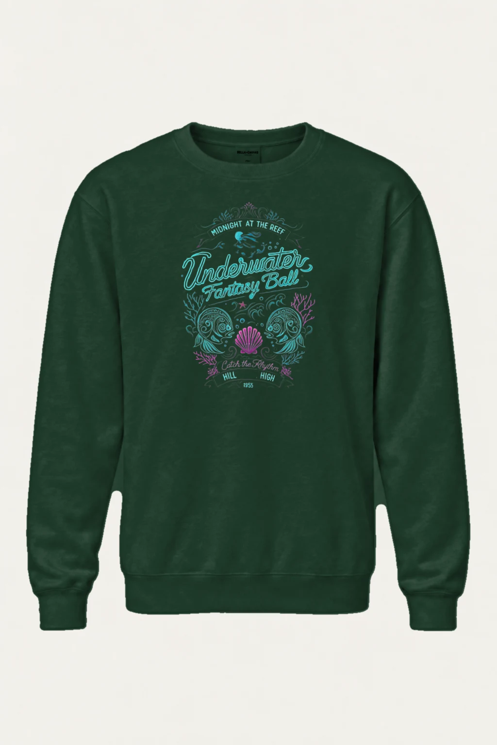 "Midnight At The Reef" Heavy Blend Unisex Crewneck Sweatshirt | Gildan 18000
