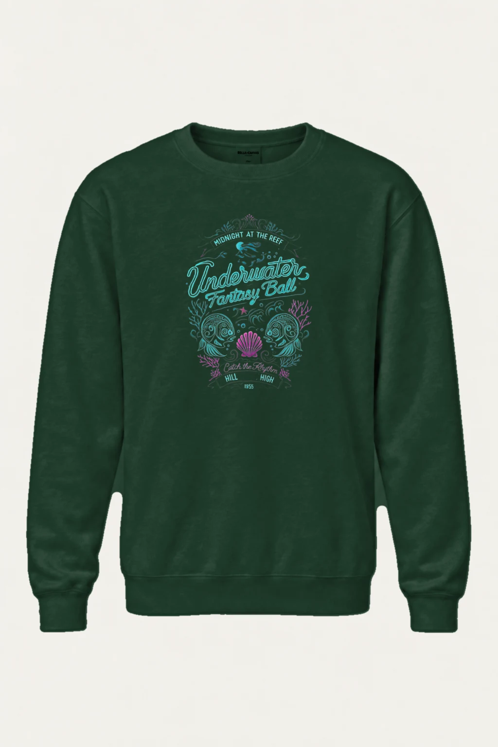 "Midnight At The Reef" Heavy Blend Unisex Crewneck Sweatshirt | Gildan 18000