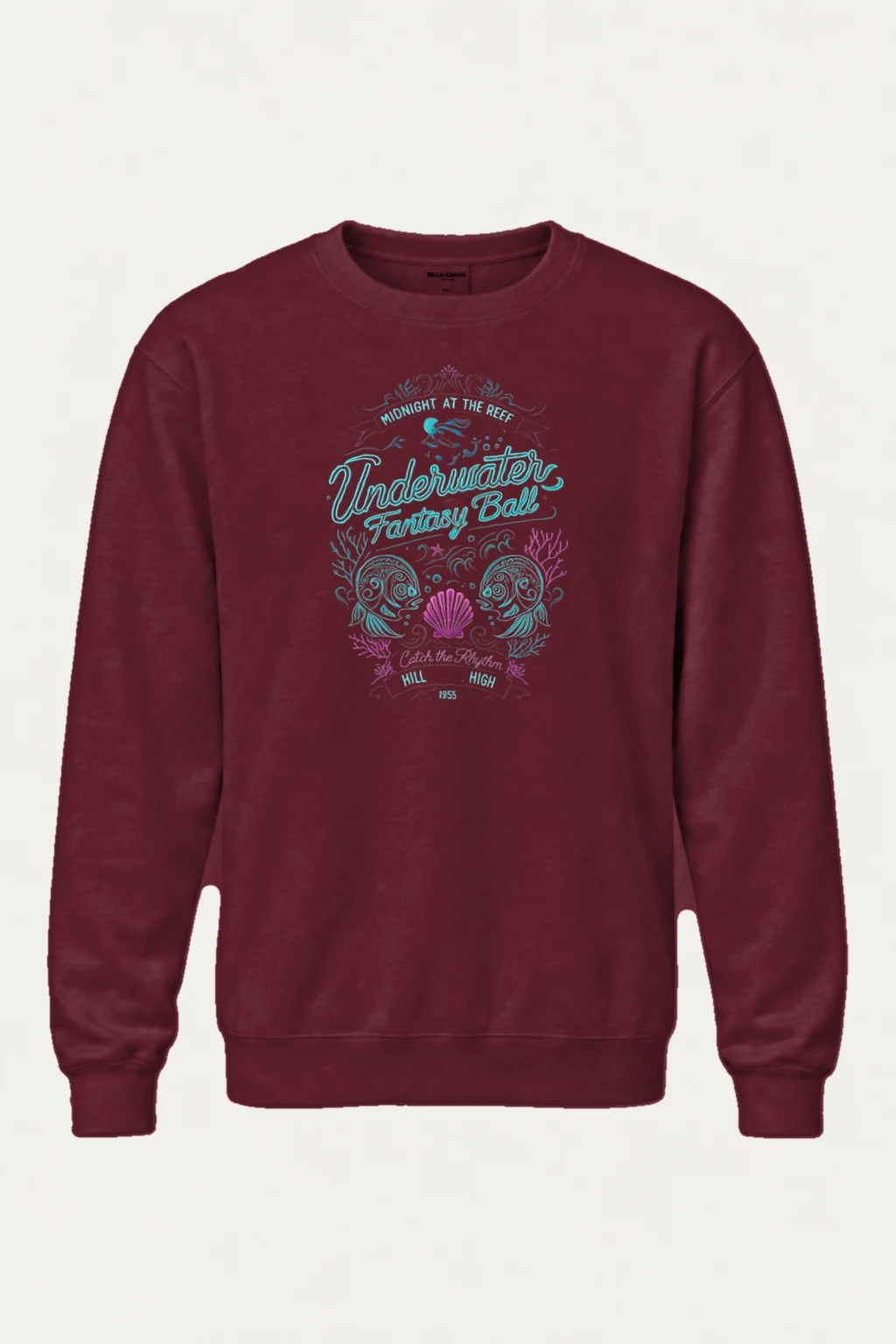 "Midnight At The Reef" Heavy Blend Unisex Crewneck Sweatshirt | Gildan 18000