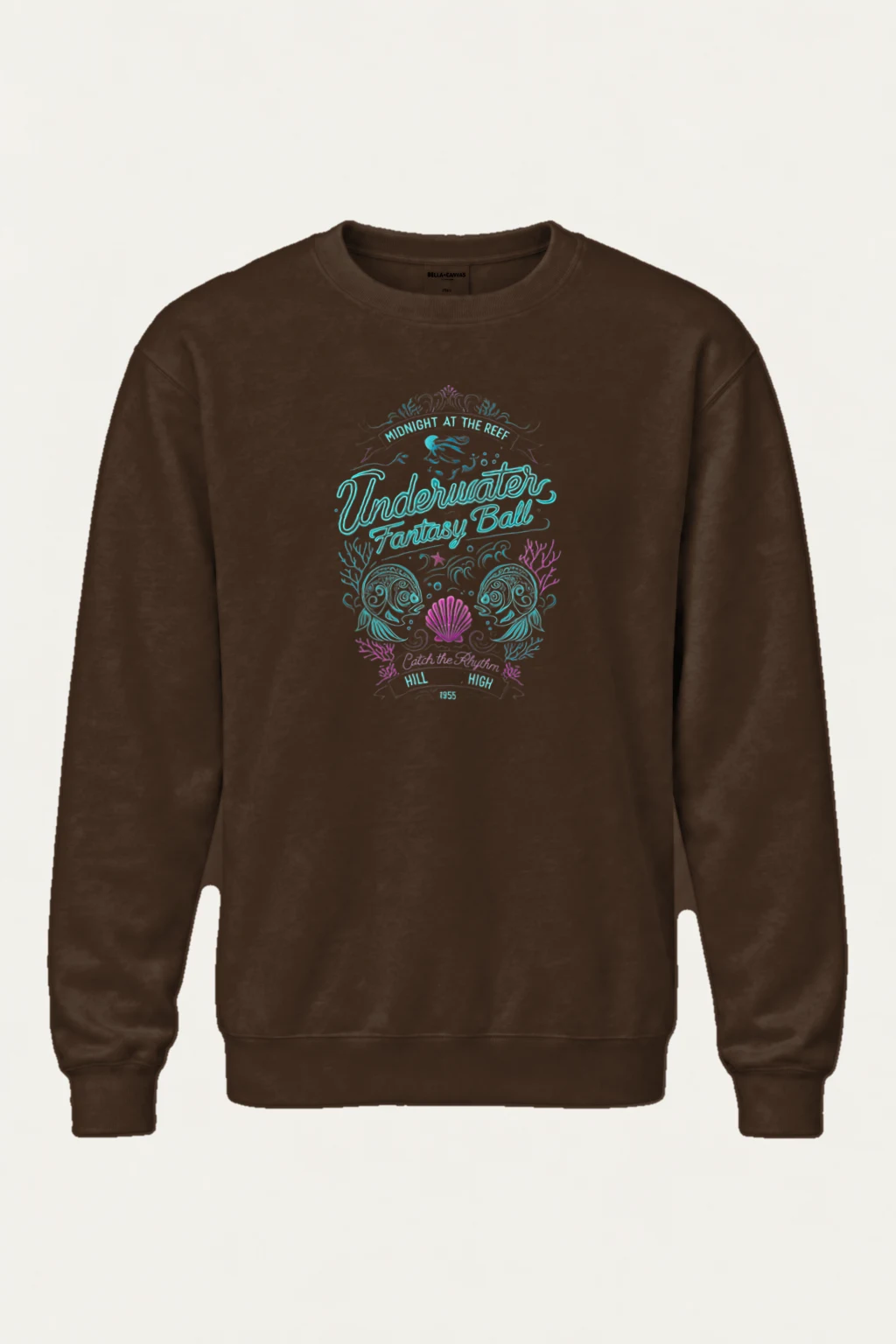 "Midnight At The Reef" Heavy Blend Unisex Crewneck Sweatshirt | Gildan 18000