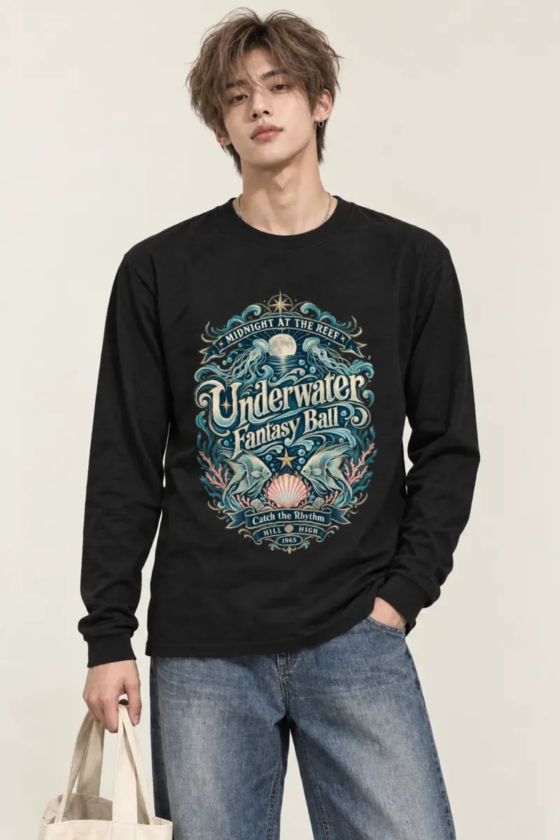 "Midnight At The Reef" Unisex Longsleeve T-shirt