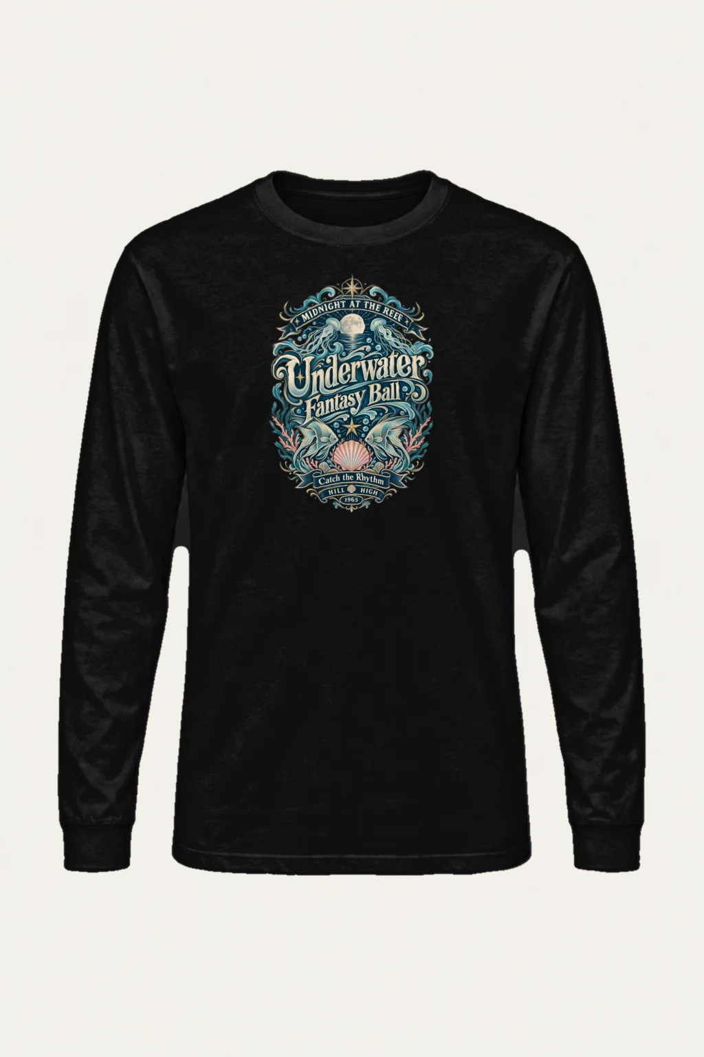 "Midnight At The Reef" Unisex Longsleeve T-shirt | Gildan 2400