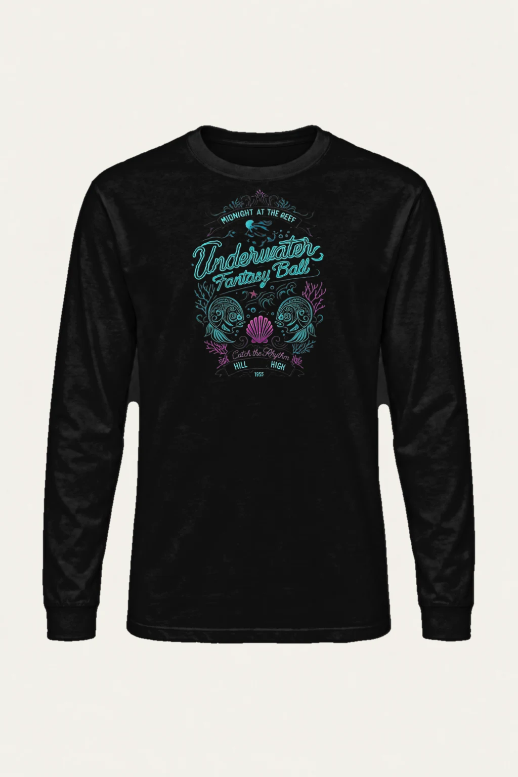 "Midnight At The Reef" Unisex Longsleeve T-shirt | Gildan 2400