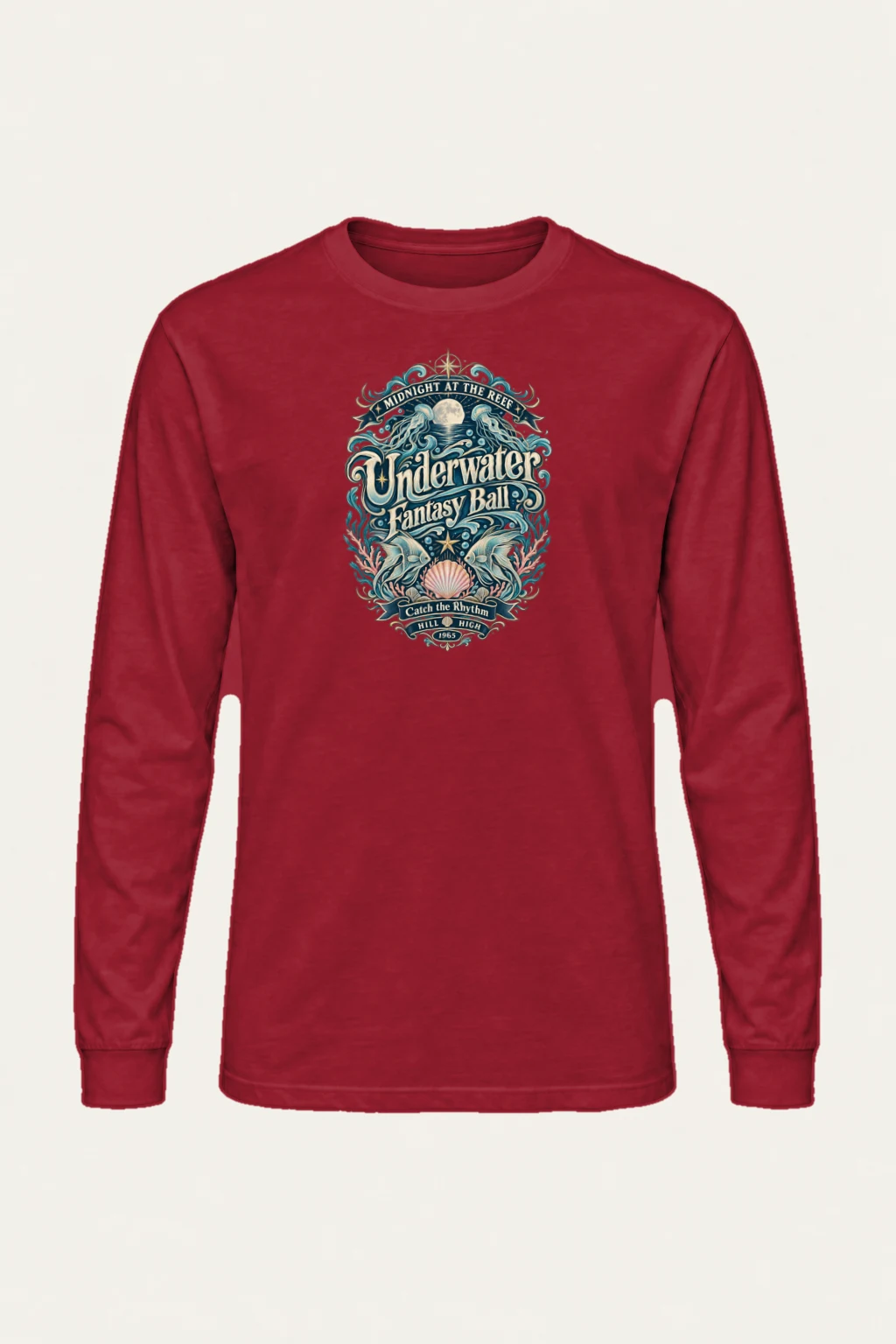 "Midnight At The Reef" Unisex Longsleeve T-shirt | Gildan 2400