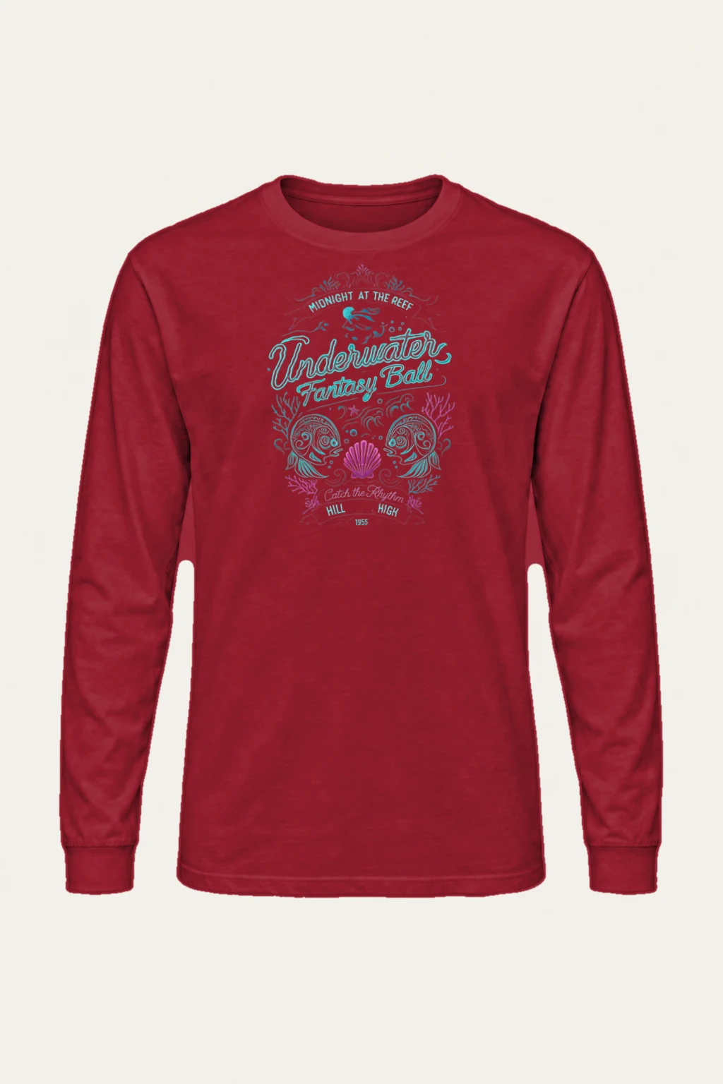 "Midnight At The Reef" Unisex Longsleeve T-shirt | Gildan 2400
