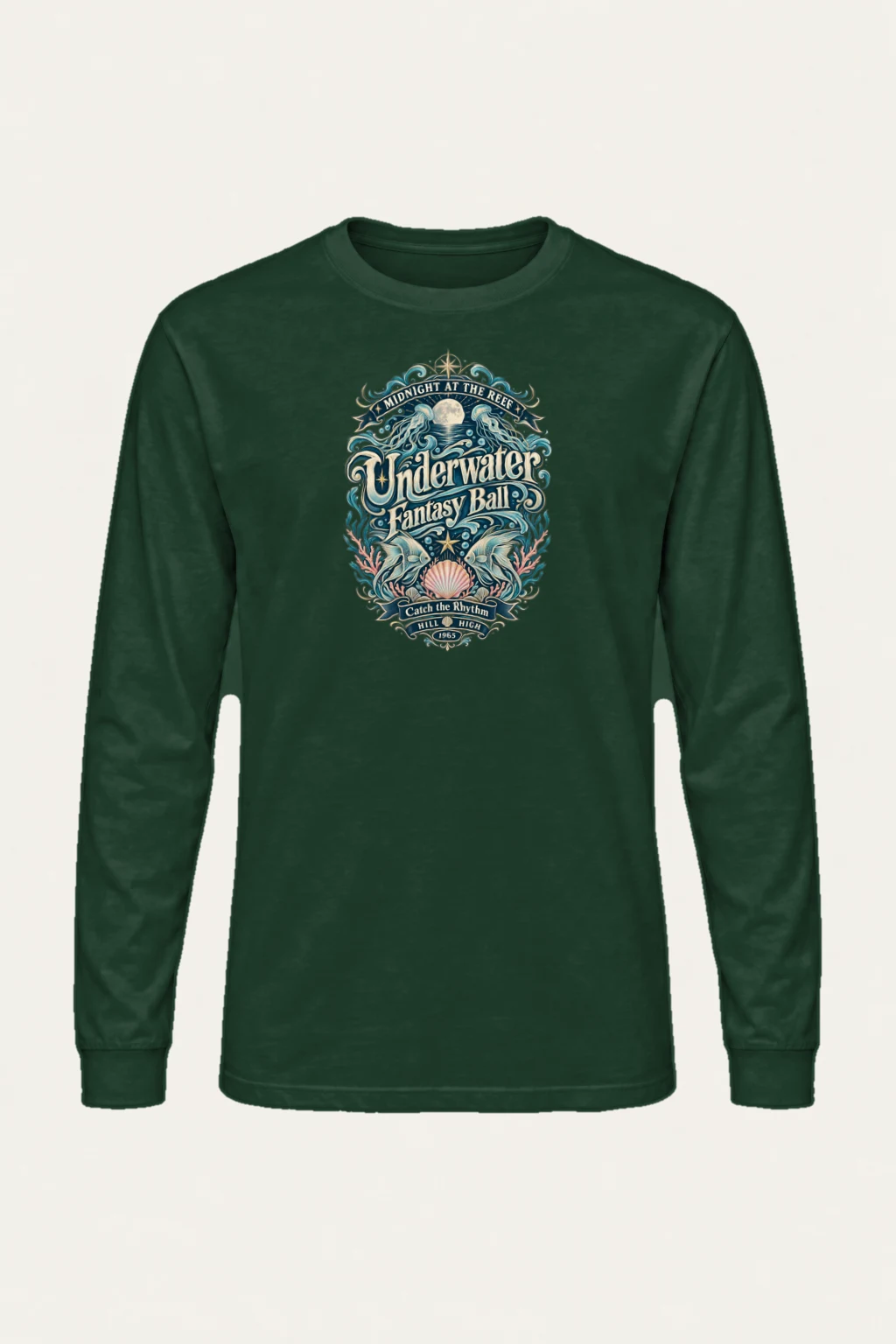 "Midnight At The Reef" Unisex Longsleeve T-shirt | Gildan 2400