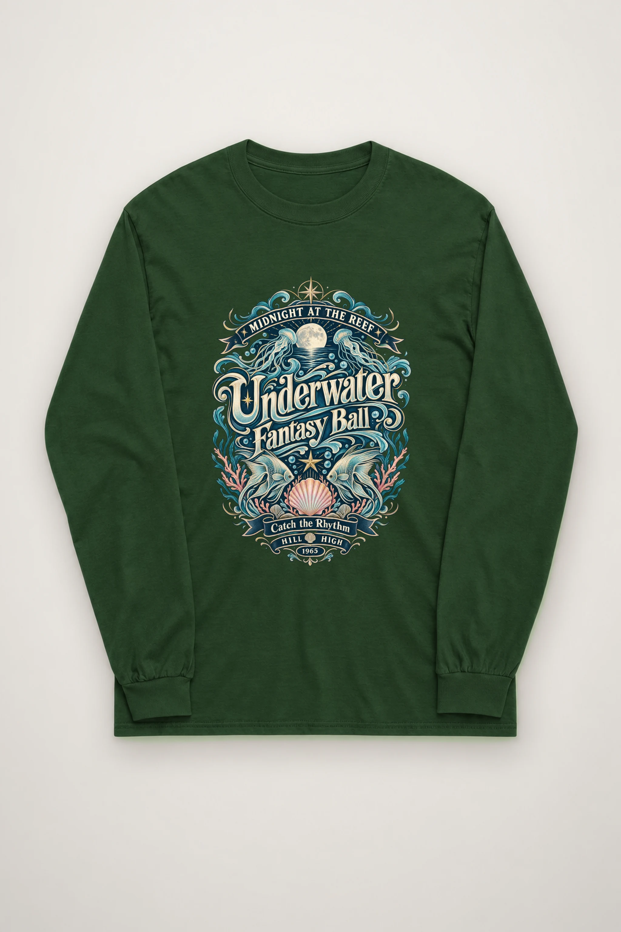 "Midnight At The Reef" Unisex Longsleeve T-shirt