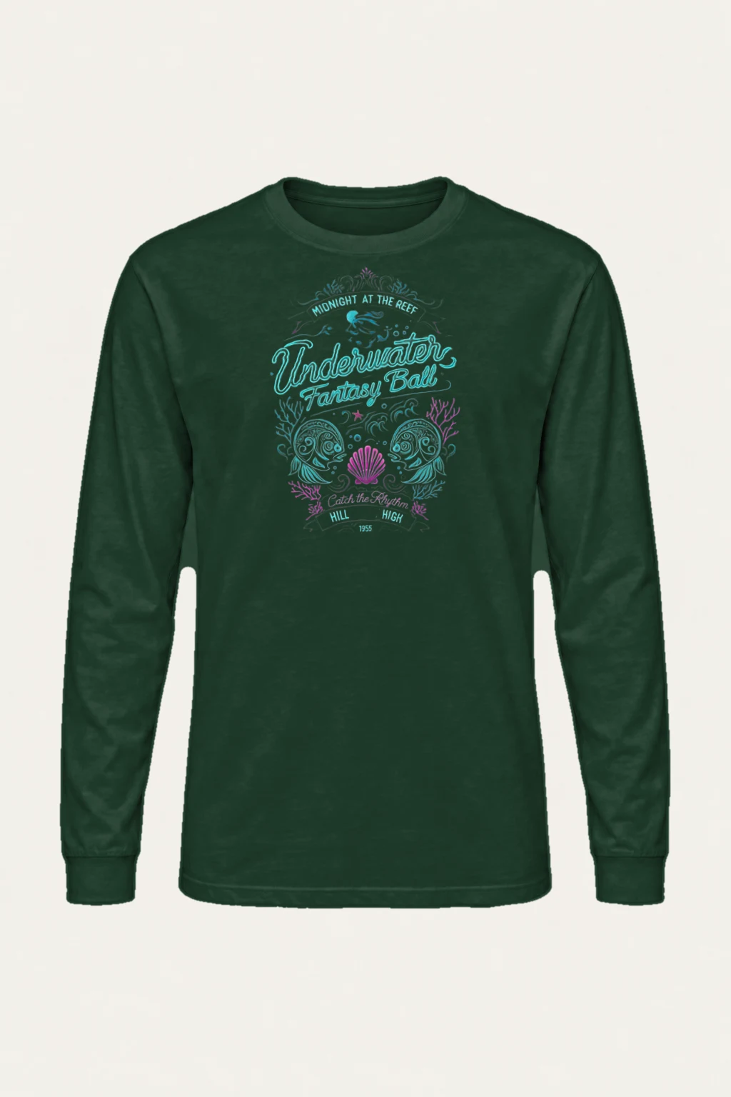 "Midnight At The Reef" Unisex Longsleeve T-shirt | Gildan 2400