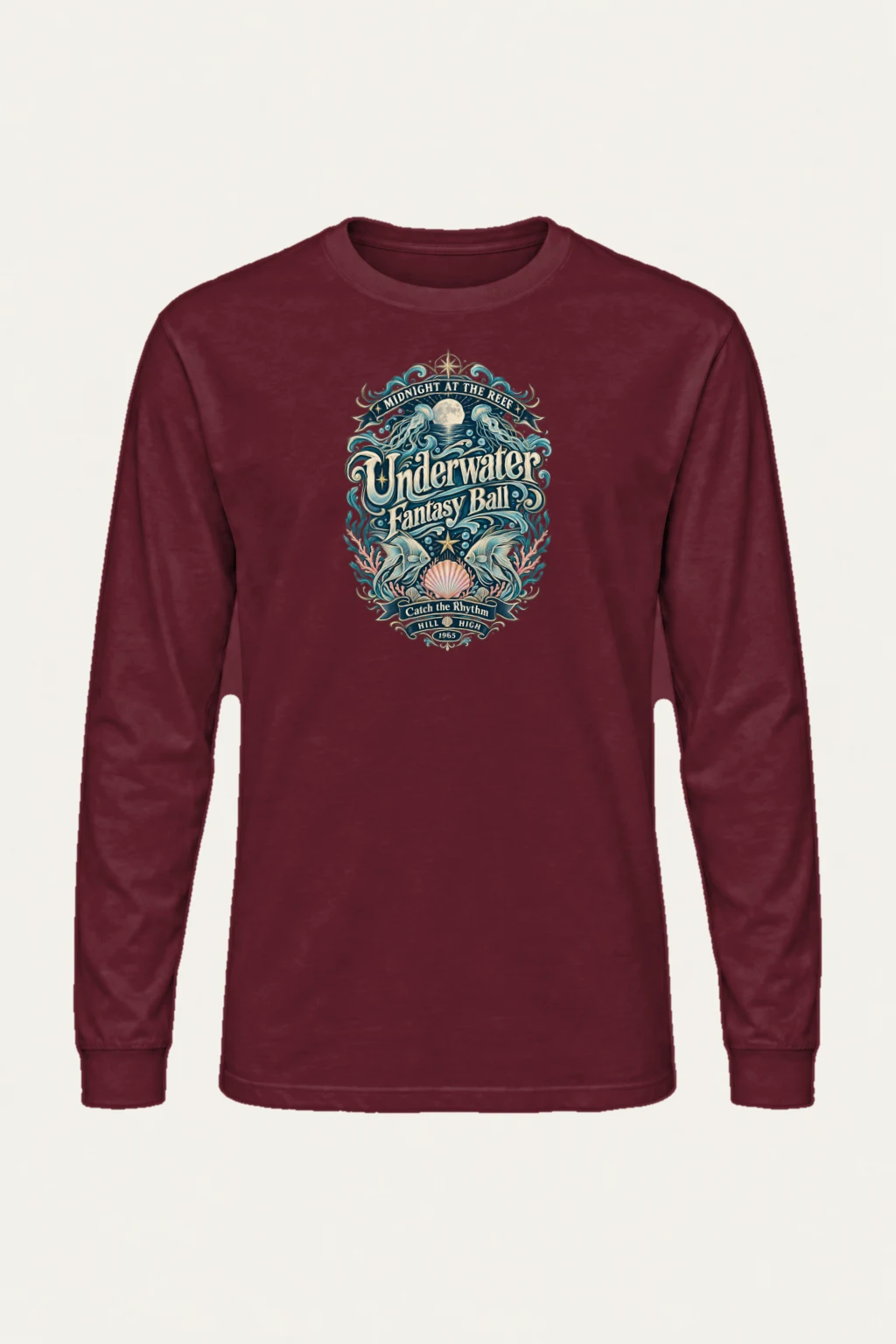 "Midnight At The Reef" Unisex Longsleeve T-shirt | Gildan 2400