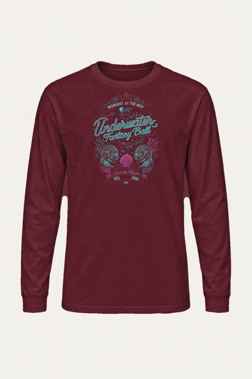 "Midnight At The Reef" Unisex Longsleeve T-shirt | Gildan 2400