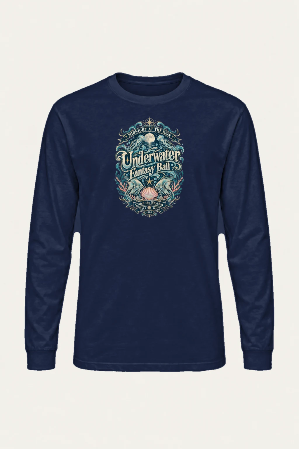 "Midnight At The Reef" Unisex Longsleeve T-shirt | Gildan 2400