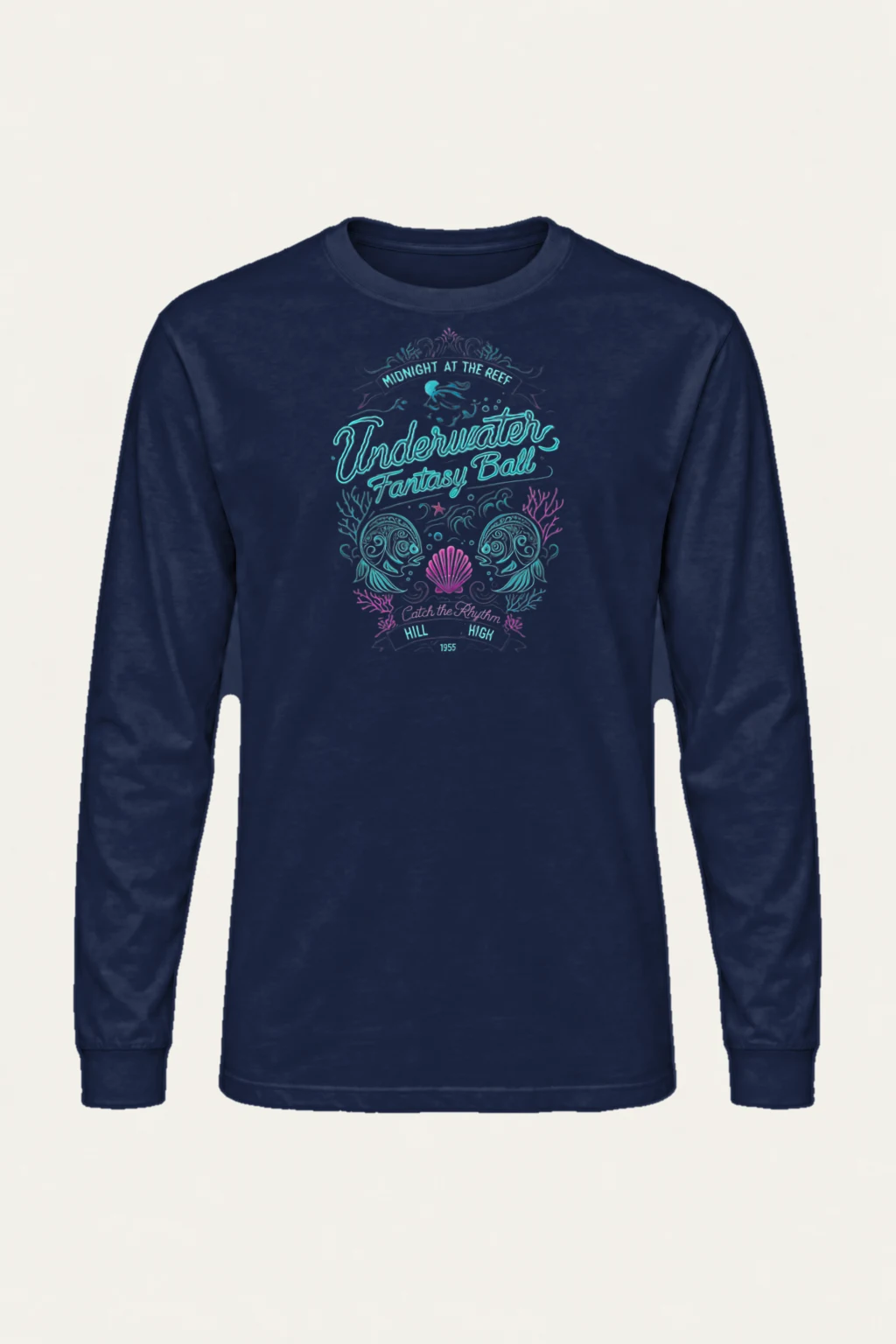 "Midnight At The Reef" Unisex Longsleeve T-shirt | Gildan 2400