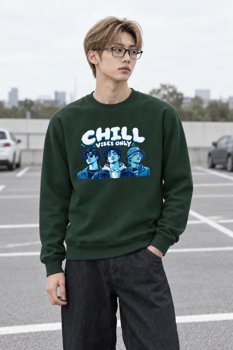 "Midnight Blue Trio" Heavy Blend Unisex Crewneck Sweatshirt