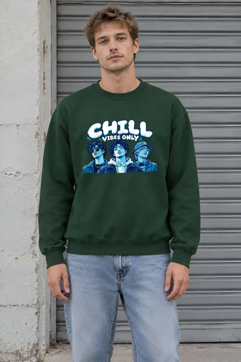 "Midnight Blue Trio" Heavy Blend Unisex Crewneck Sweatshirt