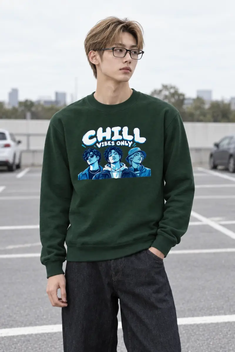 "Midnight Blue Trio" Heavy Blend Unisex Crewneck Sweatshirt | Gildan 18000