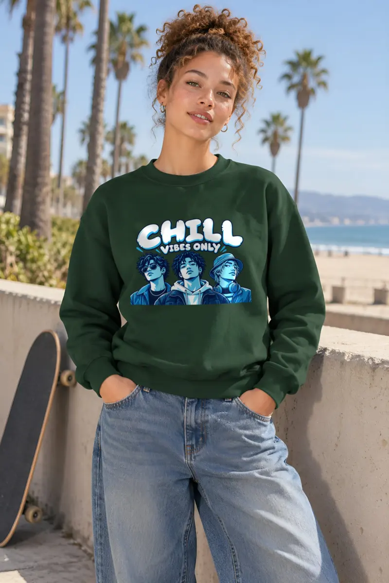 "Midnight Blue Trio" Heavy Blend Unisex Crewneck Sweatshirt