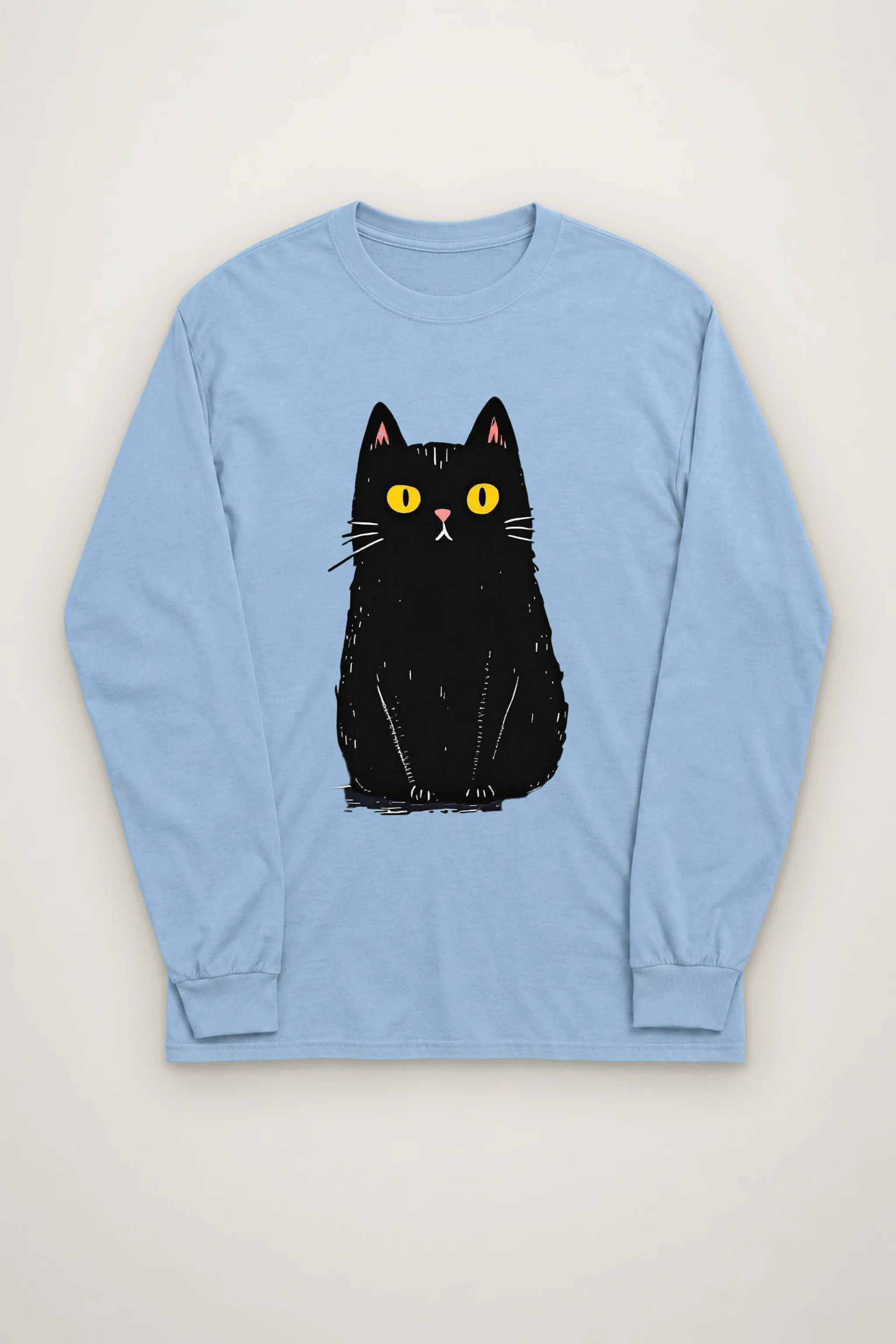 "Midnight Cat" Unisex Longsleeve T-shirt
