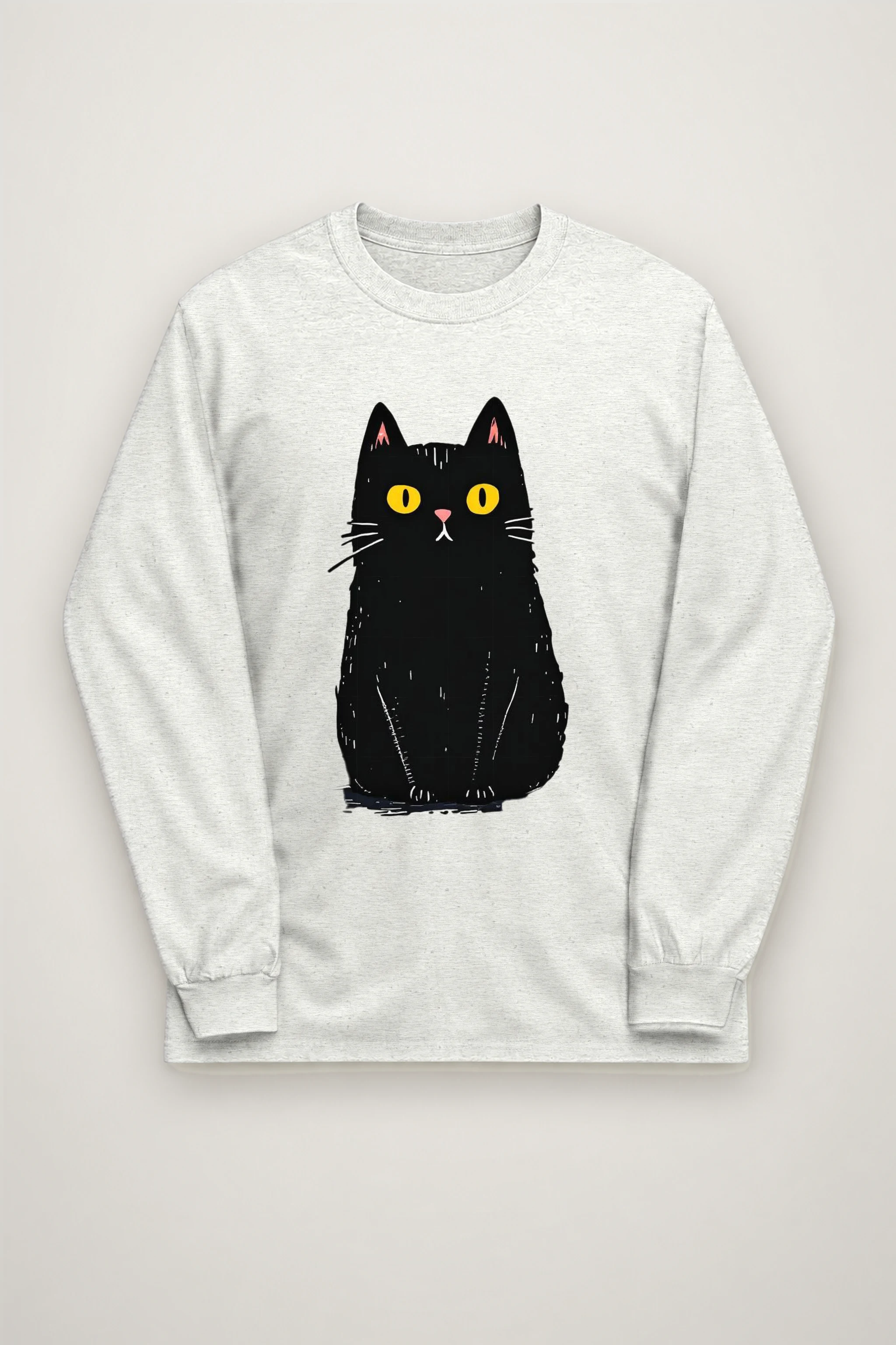 "Midnight Cat" Unisex Longsleeve T-shirt