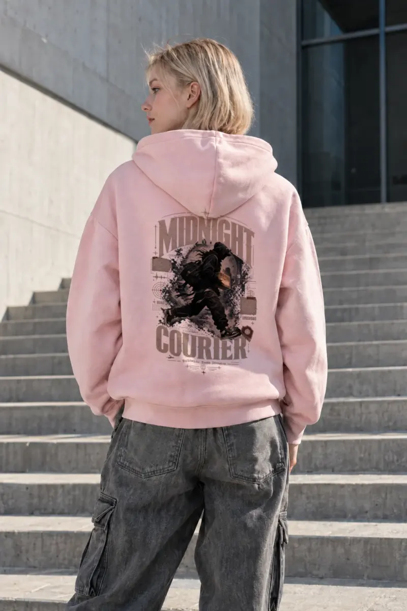 "Midnight Courier" Heavy Blend Unisex Pullover Hoodie | Gildan 18500