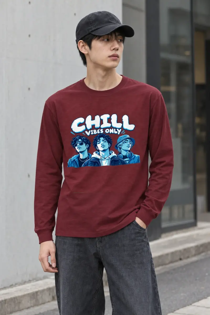 "Midnight Crew Portrait" Unisex Longsleeve T-shirt