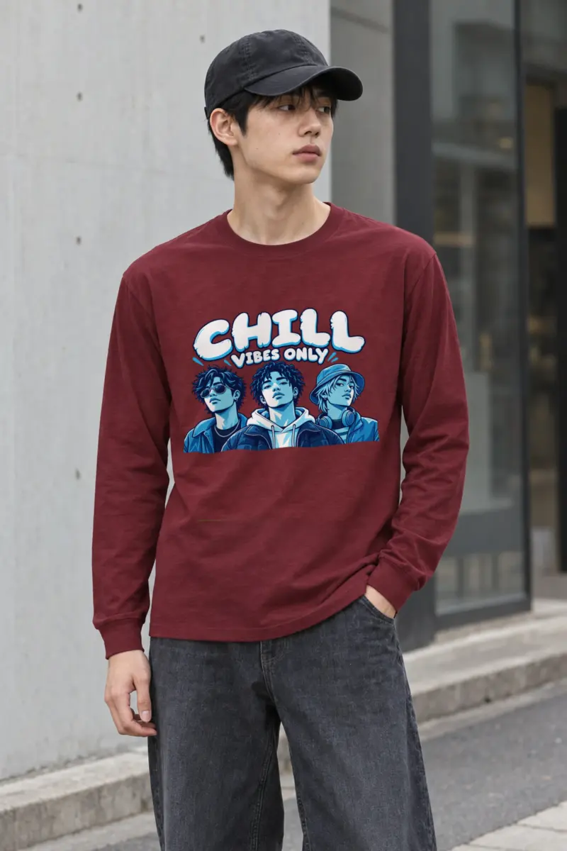 "Midnight Crew Portrait" Unisex Longsleeve T-shirt