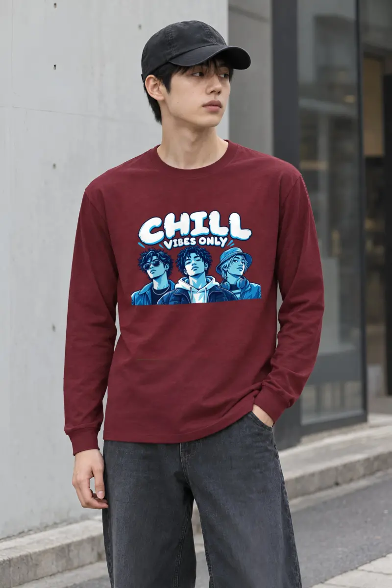 "Midnight Crew Portrait" Unisex Longsleeve T-shirt