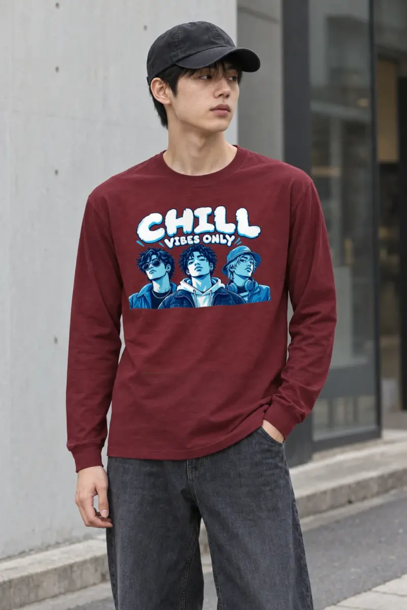 "Midnight Crew Portrait" Unisex Longsleeve T-shirt
